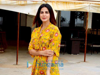 Photos: Taapsee Pannu, Kirti Kulhari and Nithya Menon snapped during 'Mission Mangal' promotions in Juhu