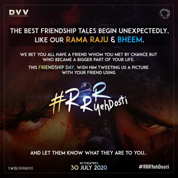 Ram Charan, Jr NTR, Alia Bhatt and Team RRR launches a Friendship Day campaign, encourages netizens to share their story of Friendship!