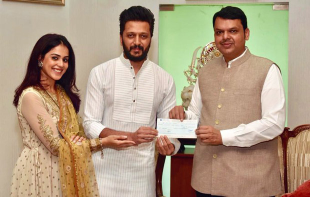 Riteish Deshmukh and Genelia D'souza donate Rs 25 lakh for Maharashtra Floods relief fund 