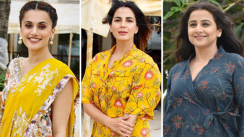 Taapsee Pannu, Kirti Kulhari and others snapped during ‘Mission Mangal’ promotions in Juhu