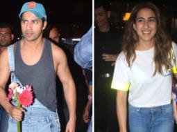 Varun Dhawan, Sara Ali Khan and Paresh Rawal return from Bangkok after completing 1st schedule of Coolie No. 1