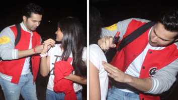 Varun Dhawan bumps into his fan at the airport; makes her day by giving an autograph on her t-shirt