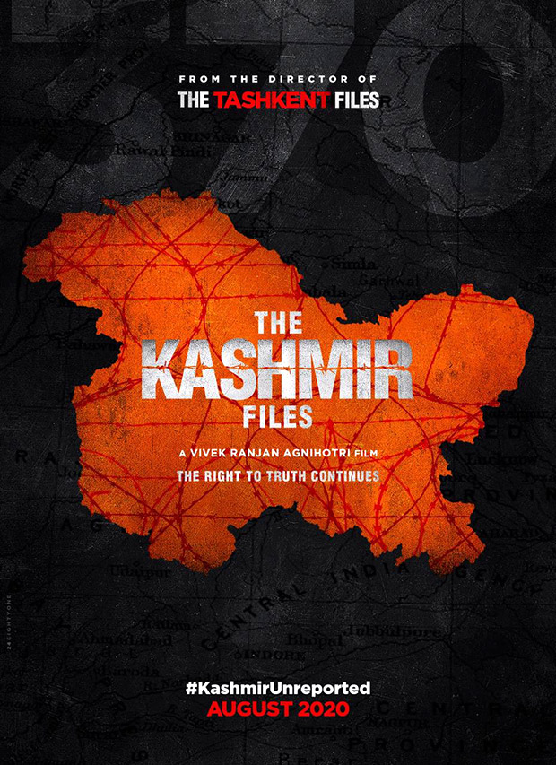 Vivek Agnihotri announces his next directorial The Kashmir Files, to release in August 2020