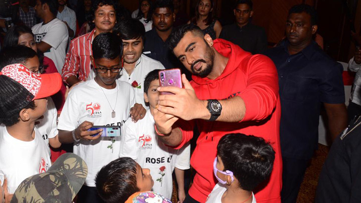Arjun Kapoor celebrates ‘National Cancer Rose Day’ with cancer affected children