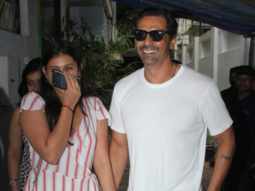 Arjun Rampal with daughter Mahika Rampal spotted at Bandra