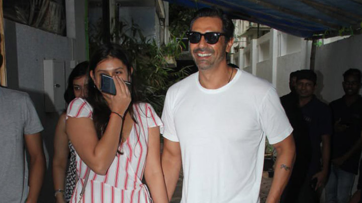 Arjun Rampal with daughter Mahika Rampal spotted at Bandra