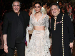 Deepika Padukone looks like a goddess in white as she walks for Abu Jani and Sandeep Khosla’s 33rd anniversary!