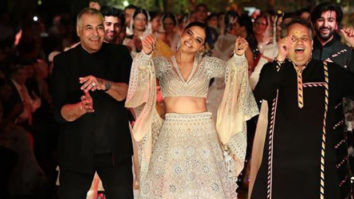 Deepika Padukone breaks into a dance as she walks the ramp for Abu Jani and Sandeep Khosla