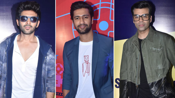 Kartik Aaryan, Vicky Kaushal and Karan Johar snapped at 10th Jagran Film Festival 2019