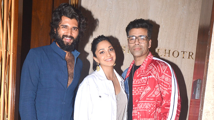 Kiara Advani, Vijay Deverkonda & Karan Johar spotted at Manish Malohtra’s house