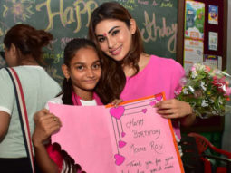 Mouni Roy snapped at an event with children from Smile Foundation