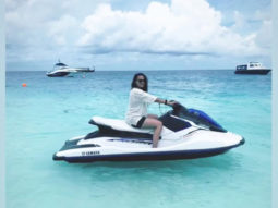 PHOTOS & VIDEOS: Sonakshi Sinha learns to drive a speed boat during her Maldives vacation