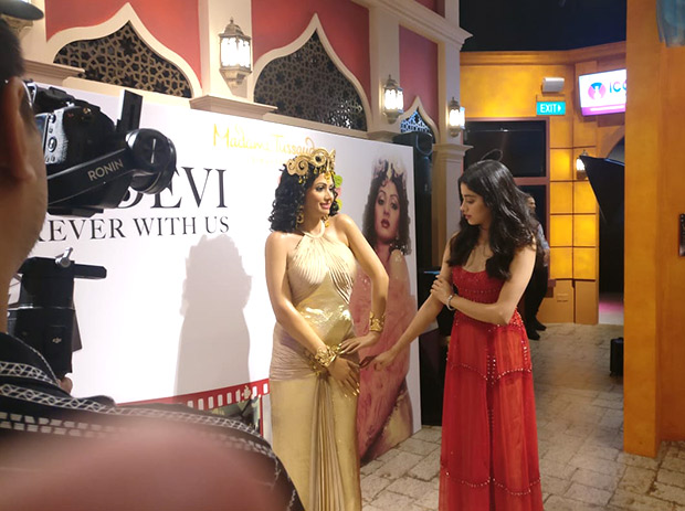 PHOTOS: Boney Kapoor, Janhvi Kapoor and Khushi Kapoor unveil Sridevi’s statue at Madame Tussauds Singapore