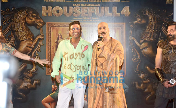 photos akshay kumar bobby deol riteish deshmukh kriti sanon pooja hegde and kriti kharbanda grace the trailer launch of housefull 43 1