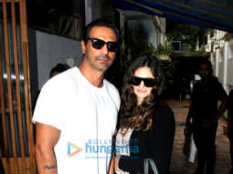 Photos: Arjun Rampal spotted with family at izumi bandra