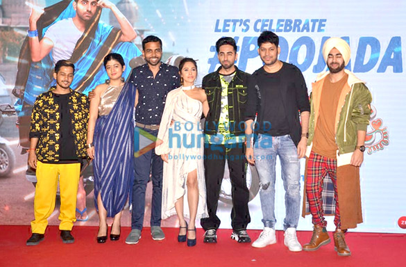photos ayushmann khurrana and nushrat bharucha snapped during dream girl promotions 1 2