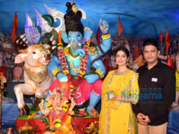 Photos: Bhushan Kumar, Divya Khosla Kumar and Anil Kapoor snapped during Ganpati Aarti at T-Series office
