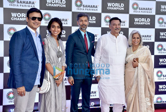 photos celebs snapped at the felicitation of p v sindhu with subrata roy and sahara india pariwar2 1