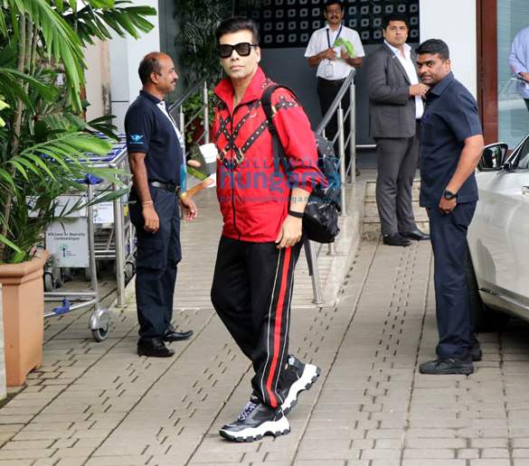 photos deepika padukone disha patani hina khan and karan johar snapped at the airport