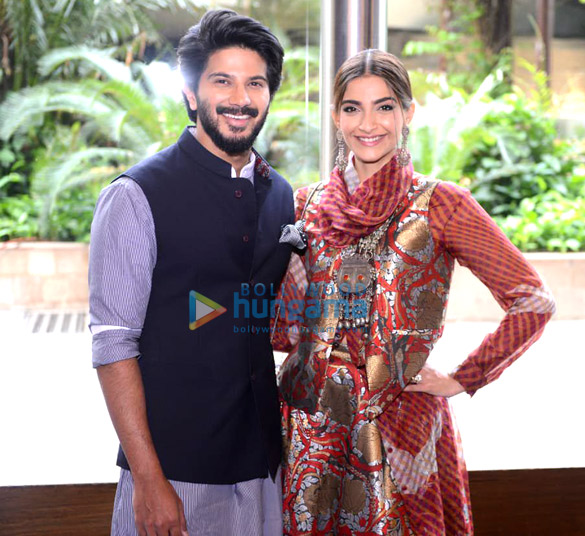 photos dulquer salmaan and sonam kapoor ahuja snapped during the zoya factor promotions 2