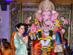 Photos: Kangana Ranaut snapped at Andheri Cha Raja darshan