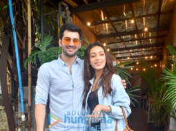 Photos: Pal Pal Dil Ke Paas stars Karan Deol and Sahher Bambba snapped at The Kitchen Garden, Juhu