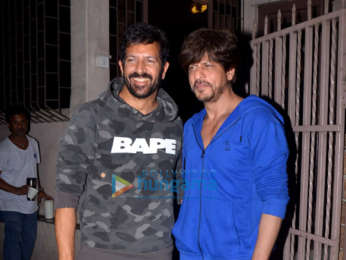 Photos: Shah Rukh Khan and Kabir Khan snapped at a dubbing studio in Bandra