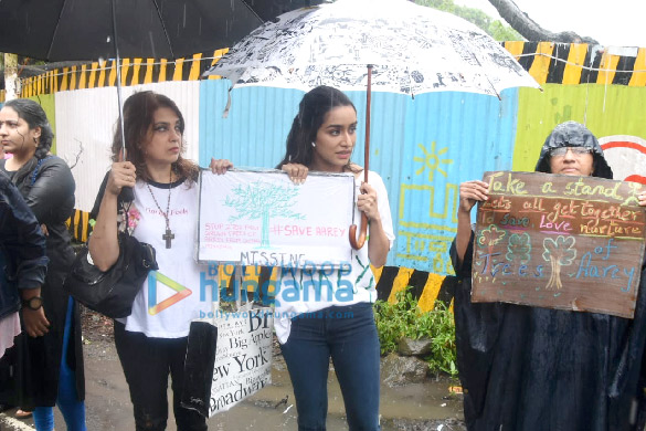 photos shraddha kapoor stands tall in protest to protect the trees of aarey forest 3