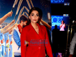 Photos: Sonam Kapoor Ahuja, Dulquer Salmaan and others snapped at the special screening of The Zoya Factor for Mumbai Indians cricket team