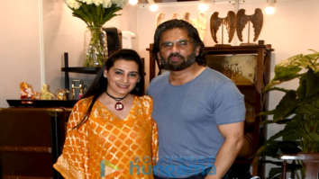 Photos: Suniel Shetty and Mana Shetty snapped at the Araaish fund raising ‘Save The Children India’ event