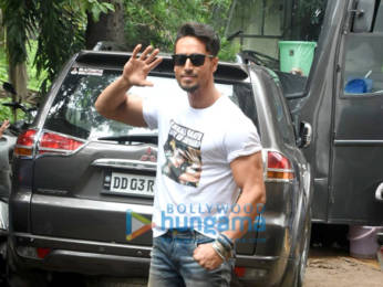 Photos: Tiger Shroff spotted during War promotions
