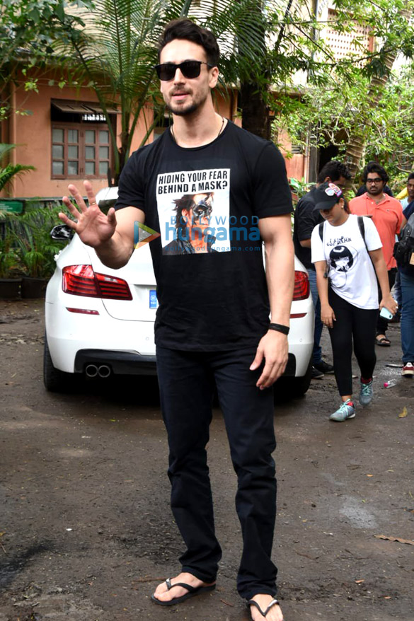 photos tiger shroff spotted during war promotions 2