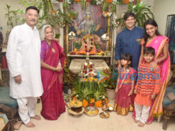 Photos: Vivek Oberoi snapped with his family during Ganpati puja at his residence
