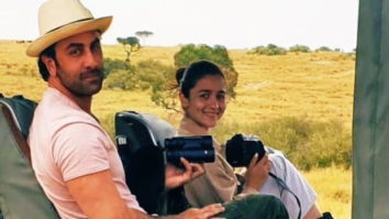 Ranbir Kapoor and Alia Bhatt pose for pictures while on a safari in Africa