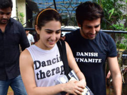 Sara Ali Khan along with Kartik Aryan Spotted at Dance Rehearsal Hall