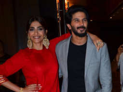 Sonam Kapoor and Dulquer Salman spotted promoting their movie The Zoya Factor at Juhu