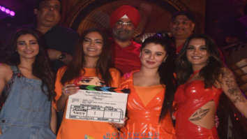 on the sets of the movie Tipsy