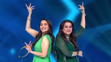 VIDEO: Elegant divas Madhuri Dixit and Juhi Chawla groove on each other’s iconic songs