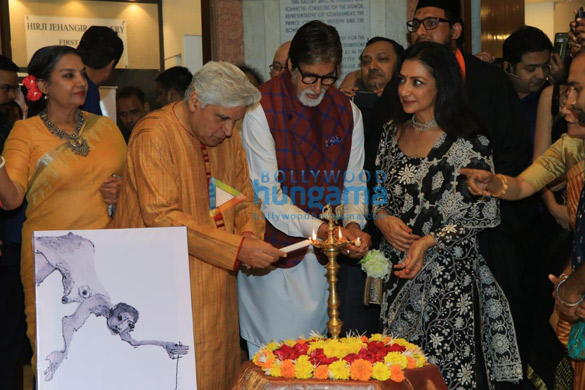 amitabh bachchan jaya bachchan javed akhtar and others attend aditya singhs exhibition at jehangir art gallery fort 3