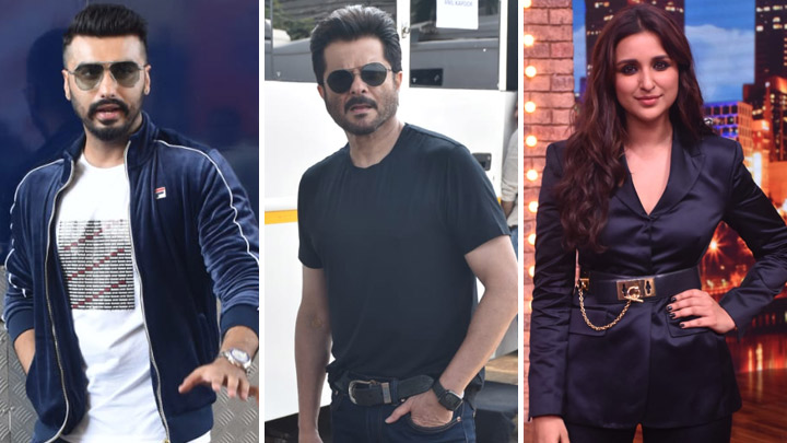 Arjun Kapoor, Anil Kapoor and Parineeti Chopra shoot for Movie Masti with Manish Paul show