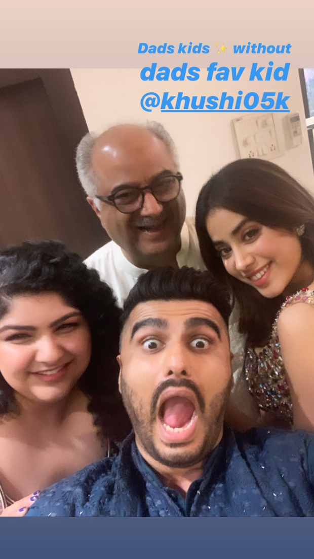 Khushi Kapoor is missing in this fun filled family picture that Janhvi Kapoor posted!