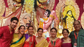 Kajol, Rani Mukerji, and Ayan Mukerji get together with family for Ashtami