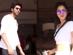 Kartik Aaryan and Kiara Advani spotted at Anees Bazmee office for Bhool Bhulaiyaa 2