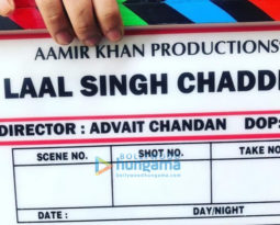 on the sets of the movie Lal Singh Chaddha