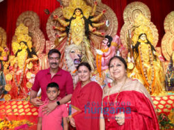 Photos: Ajay Devgn snapped with his son at Durga pandal