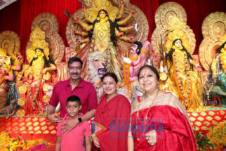 Photos: Ajay Devgn snapped with his son at Durga pandal