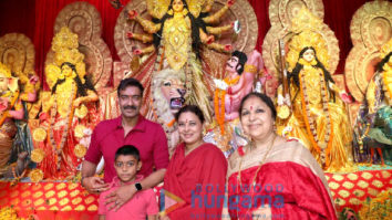 Photos: Ajay Devgn snapped with his son at Durga pandal