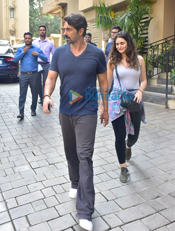 Photos: Arjun Rampal and Gabrielle snapped searching for a new house in Bandra
