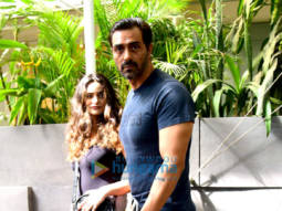 Photos: Arjun Rampal snapped with Gabriella Demetriades at Pali Hill, Bandra