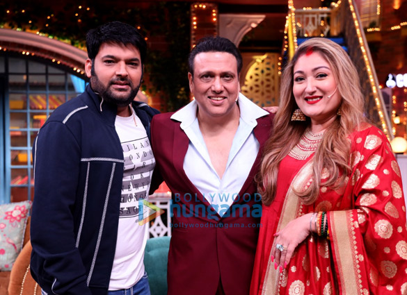 photos govinda and sunita ahuja snapped on the sets of the kapil sharma show 1